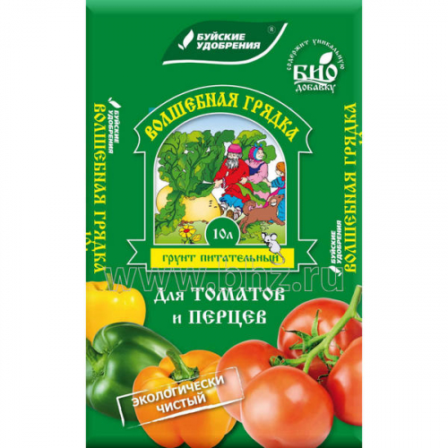 Грунт Волшебная грядка "Томат,перец,баклажан" 10л Базовая цена: 95 р Грунт Волшебная грядка "Томат,перец,баклажан" 10л Базовая цена: 95 р