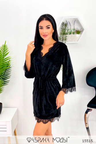 Домашнее велюровое платье от ТМ Фабрика Моды Домашнее велюровое платье от ТМ Фабрика Моды