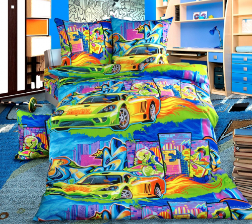 КПБ Перкаль, Граффити Базовая цена: 1420 р КПБ Перкаль, Граффити Базовая цена: 1420 р