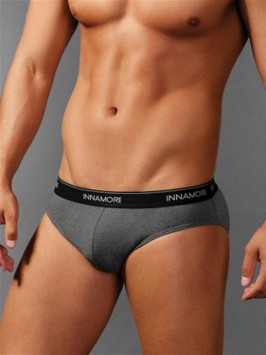 Трусы-слипы однотонные, с широкой эластичной резинкой по поясу с надписью "Innamore". (В цвете "серый меланж" резинка по поясу идёт в цвет изделия). Трусы-слипы однотонные, с широкой эластичной резинкой по поясу с надписью "Innamore". (В цвете "серый меланж" резинка по поясу идёт в цвет изделия).