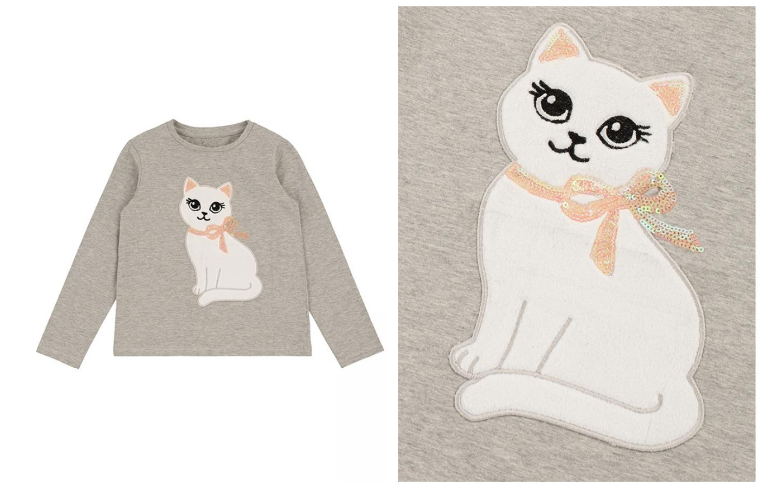 В наличии р. 152! Очаровательный детский джемпер с длинным рукавом для девочки. Выполнен из мягкого меланжевого трикотажа. На груди аппликация милейшей кошечки из пушистого материала. Аппликация дополнена вышивкой и пайетками. В наличии р. 152! Очаровательный детский джемпер с длинным рукавом для девочки. Выполнен из мягкого меланжевого трикотажа. На груди аппликация милейшей кошечки из пушистого материала. Аппликация дополнена вышивкой и пайетками.