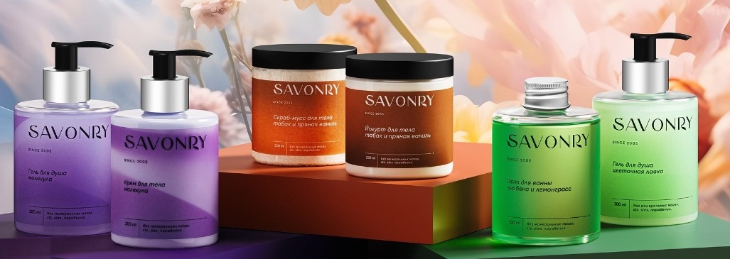SAVONRY - эффективная косметика с чистым растительным составом. SAVONRY - эффективная косметика с чистым растительным составом.