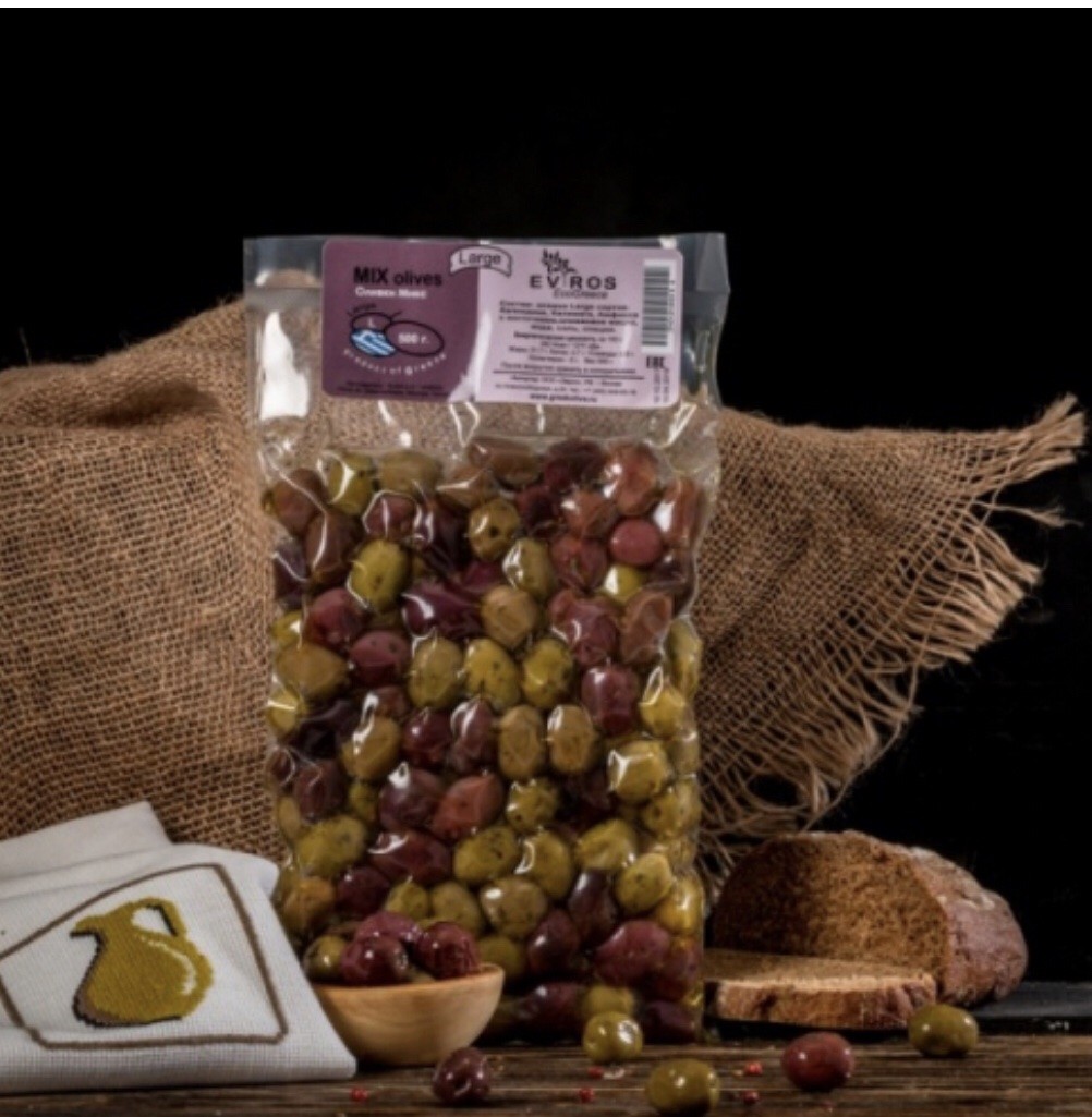 ХИТ ПРОДАЖ! Микс из оливок 250г вакуум (размер XL+XXL) ХИТ ПРОДАЖ! Микс из оливок 250г вакуум (размер XL+XXL)
