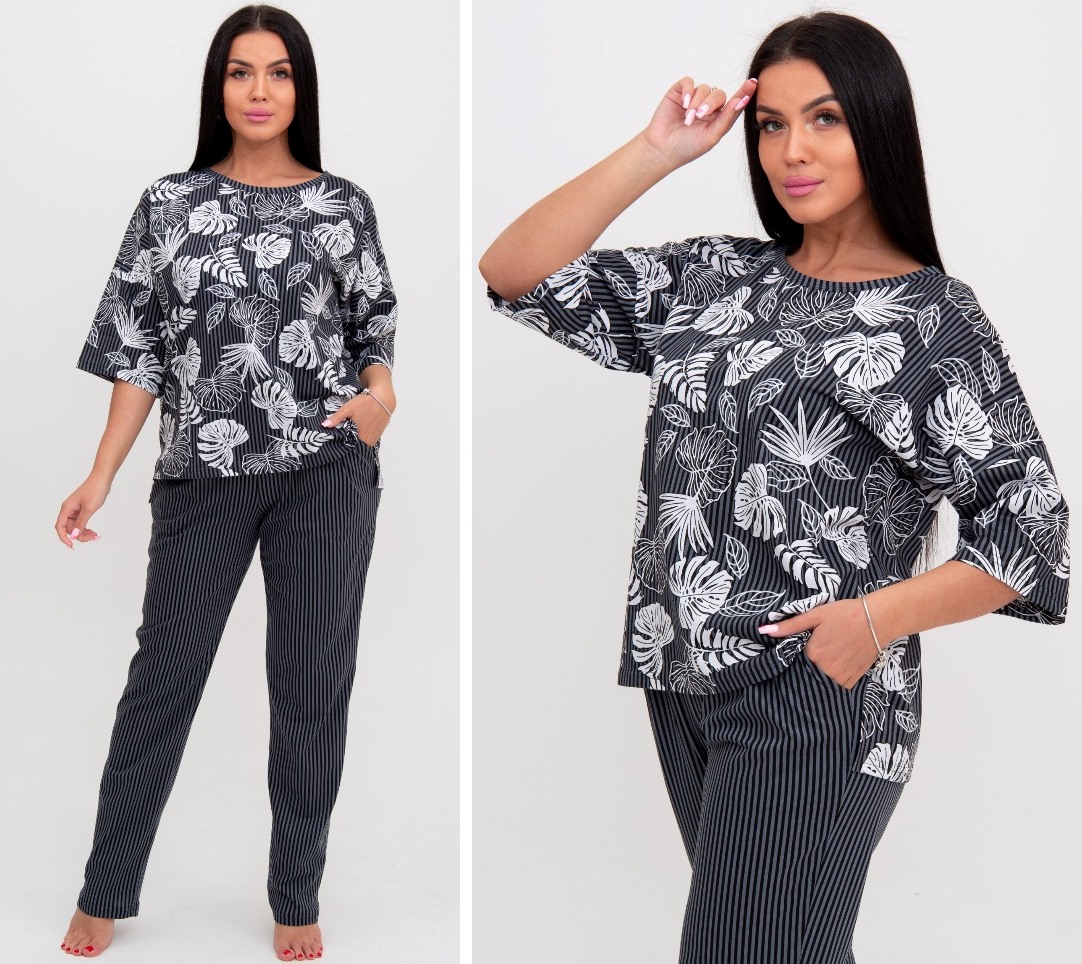 НОВИНКА В РАСПРОДАЖЕ! ЛОВИ МОМЕНТ! ВСЕГО 777 РУБ.+%! Женский домашний костюм свободного силуэта, выполненный из тканей-компаньонов. Элегантный, стильный и комфортный! В НАЛИЧИИ 56,58 НОВИНКА В РАСПРОДАЖЕ! ЛОВИ МОМЕНТ! ВСЕГО 777 РУБ.+%! Женский домашний костюм свободного силуэта, выполненный из тканей-компаньонов. Элегантный, стильный и комфортный! В НАЛИЧИИ 56,58