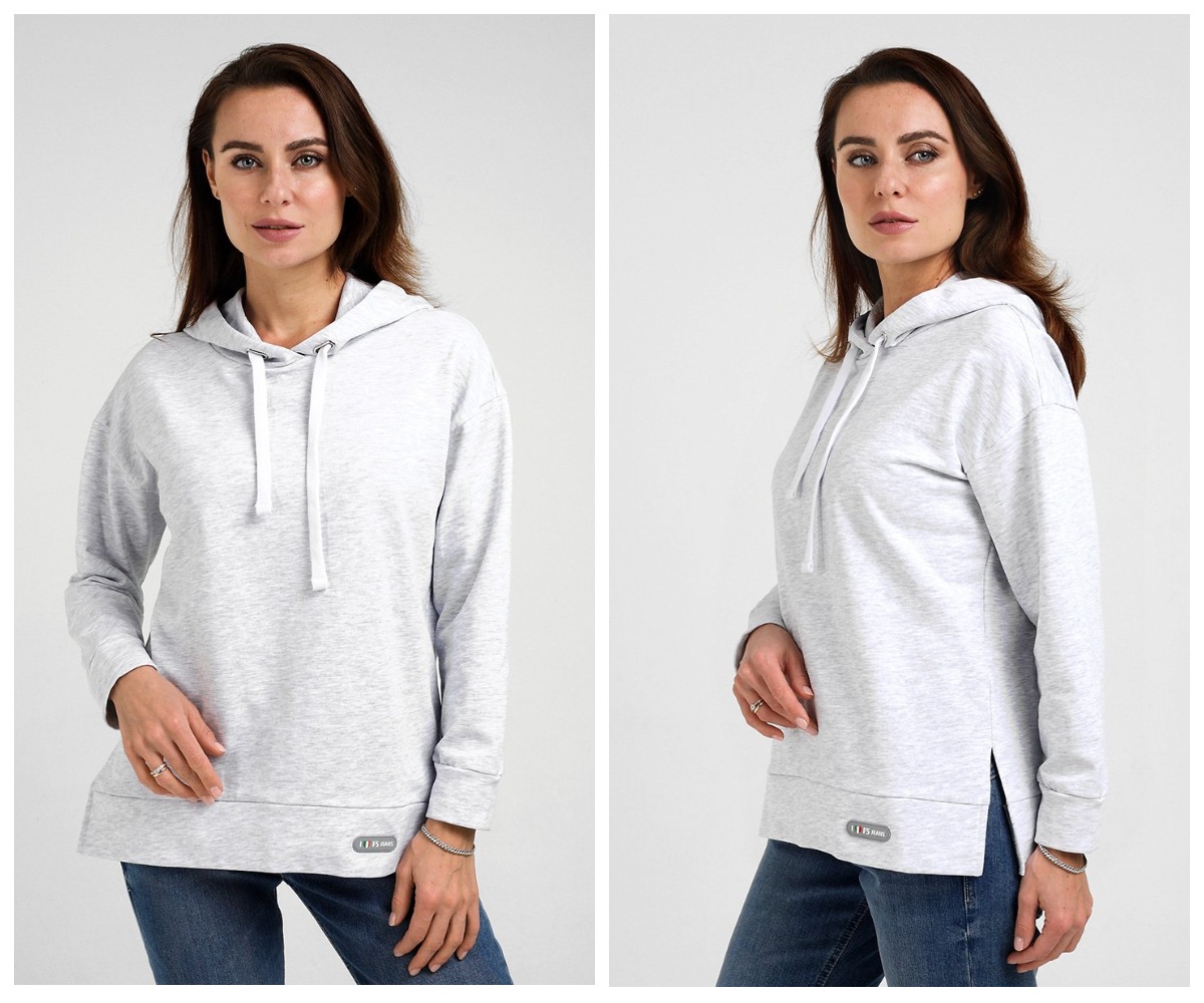 ВЫГОДНАЯ ЦЕНА 600р опт! Женская толстовка в спортивном стиле Comfort fit (свободного покроя). Выполнена из комфортного трикотажного полотна футера. ВЫГОДНАЯ ЦЕНА 600р опт! Женская толстовка в спортивном стиле Comfort fit (свободного покроя). Выполнена из комфортного трикотажного полотна футера.