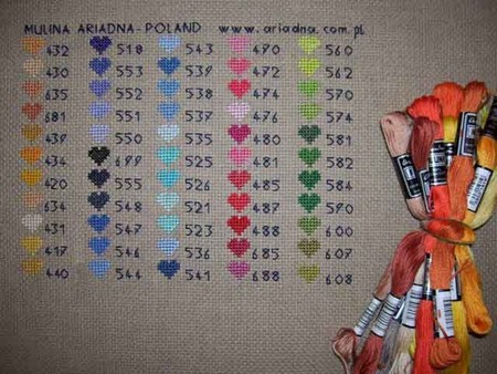 Карта цвета мулине своими руками Карта цвета мулине своими руками