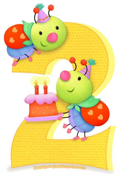 Открытка для ребенка 2 лет
