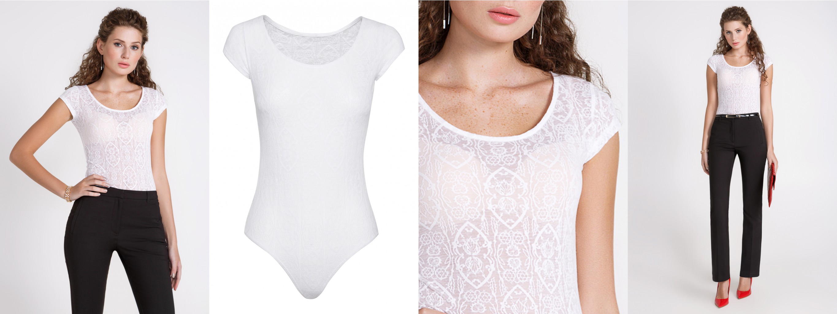 Блузка-боди со стрингами 