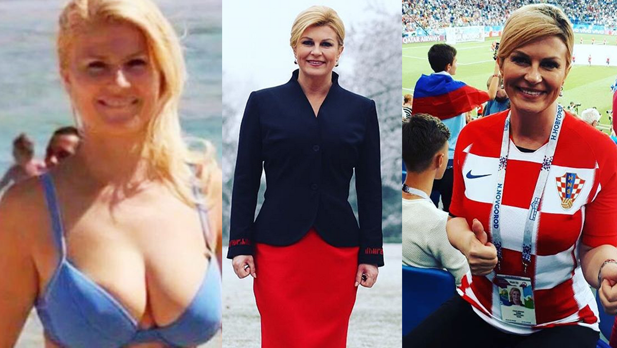 президент хорватии на пляже