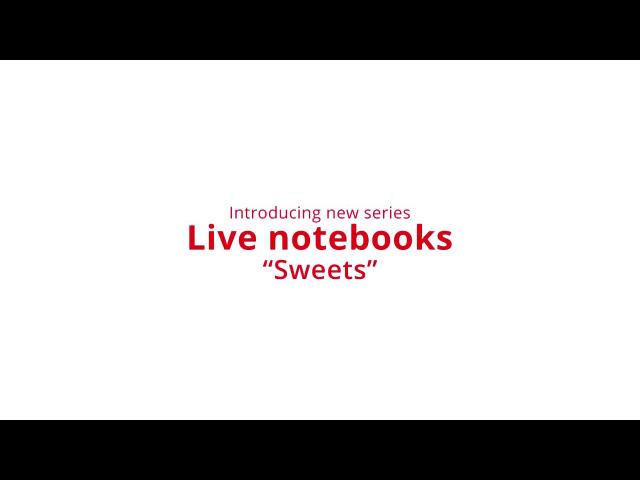 Live notebooks series Sweets