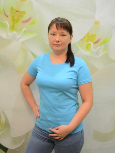 Футболка женская однотонная