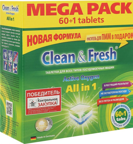     "Clean&Fresh" All in 1 (mega) 60  + 1 . .   373 