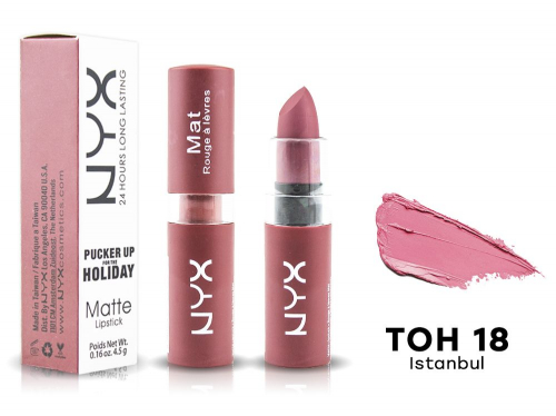   NYX Matte Lipstick ,  18 Istanbul