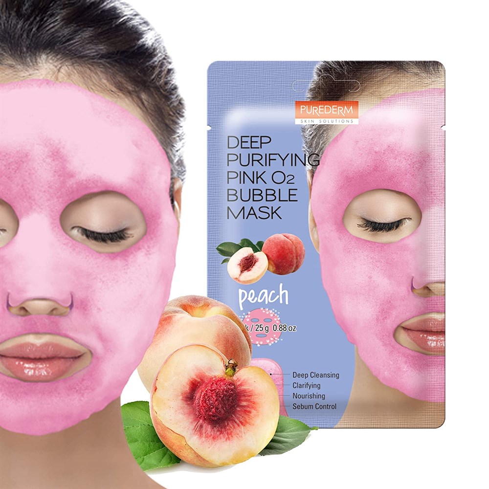 Deep Purifying Pink O2 Bubble Mask Peach -      !     - 185!    70!!!      !
