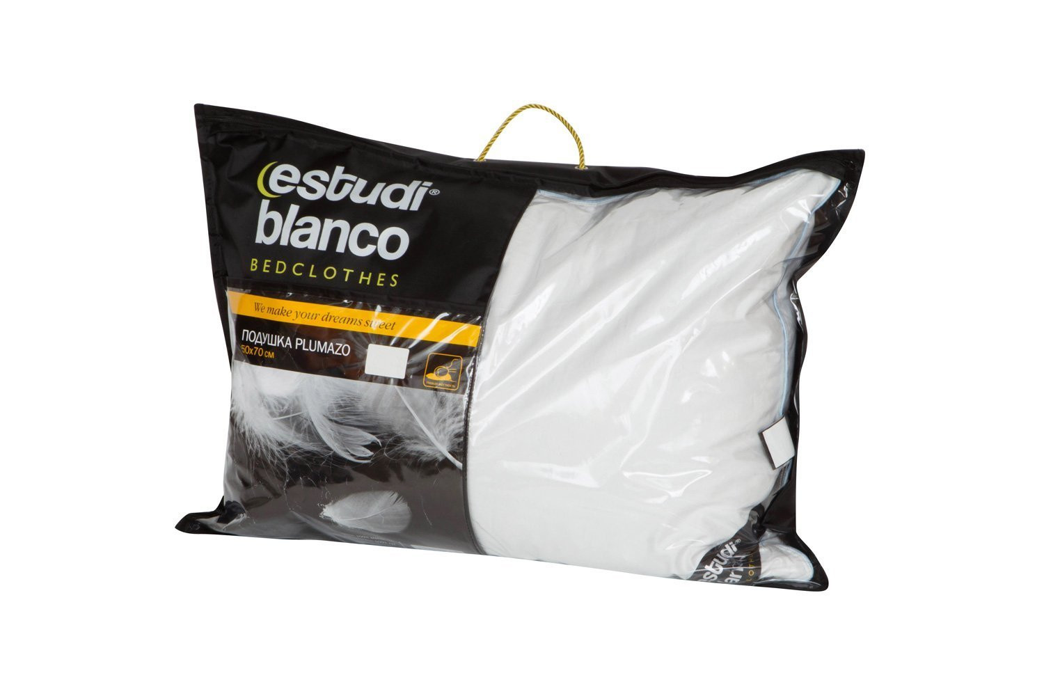 Пуховая подушка Estudi Blanko Plumazo 50*70 см, тик== 900 руб.