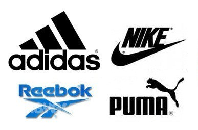   . Adidas, Nike, Reebok, Puma, Under Armour. 1