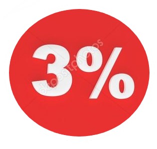 !    !   3%
