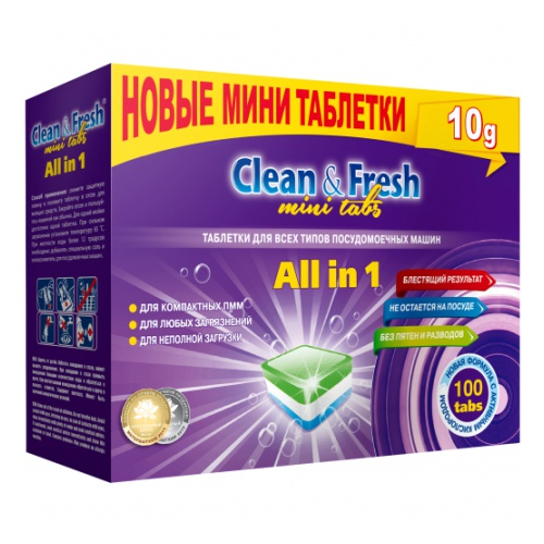    Clean&Fresh Allin1 mini tabs 100 