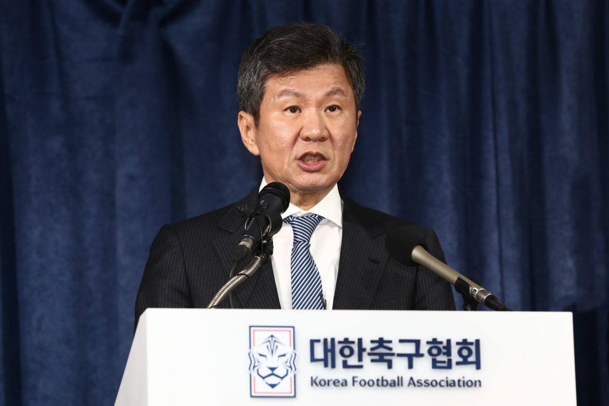 Chung Mong-gyu, president of the Korea Football Association, elected as AFC executive member Term until 2027