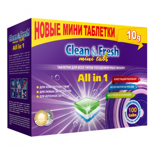    "Clean&Fresh" Allin1 mini tabs 100 
