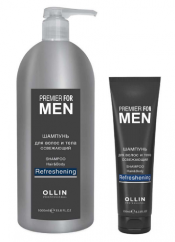 OLLIN PREMIER FOR MEN       1000/ Shampoo Hair&Body Refreshening        -  : 660 
