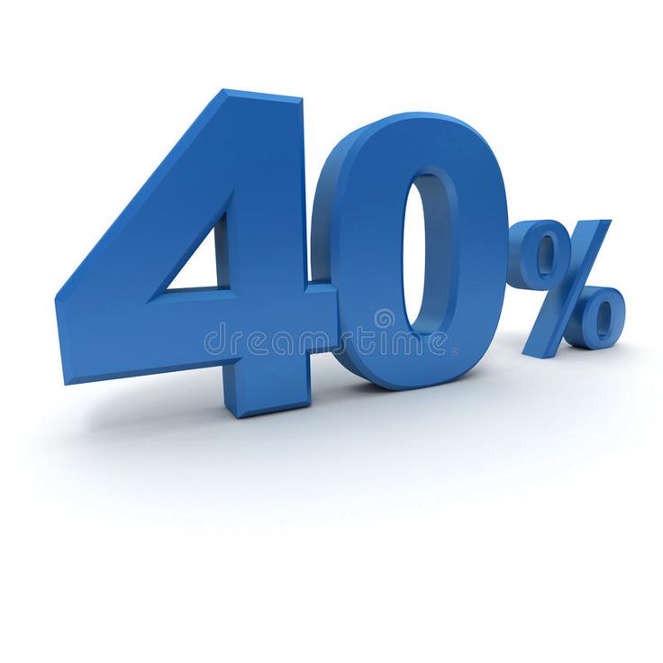 - -   40%.   ! 