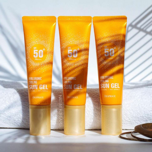  - HYALURONIC COOLING SUN GEL SPF50+/PA+++ !  ,    !!!     ,  ! 390!!! 100% !