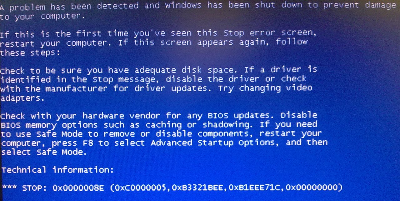 Картинки ошибки windows xp