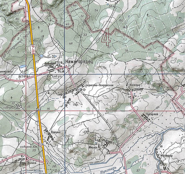 Карта село покровское