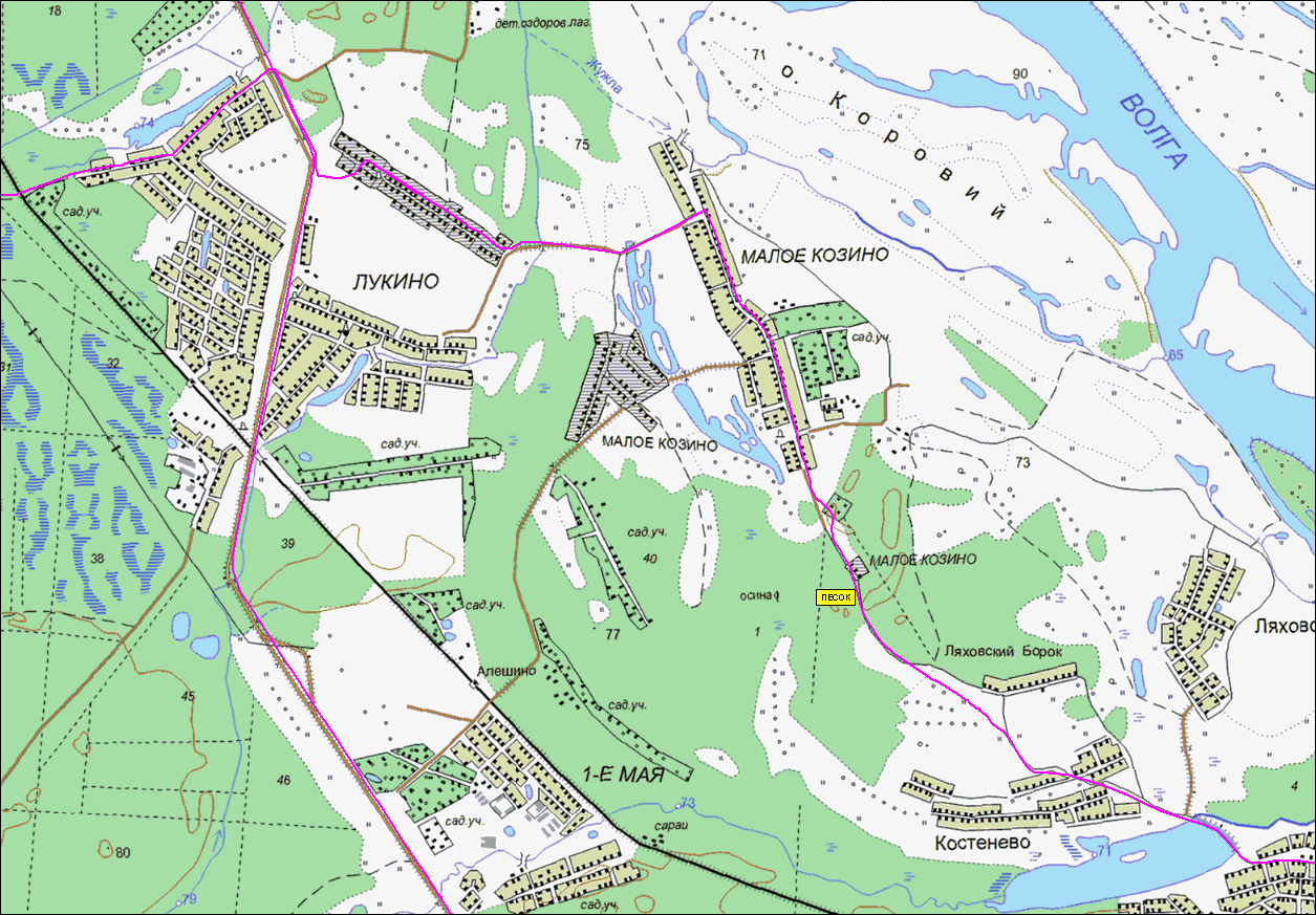 Карта балахны нижегородской