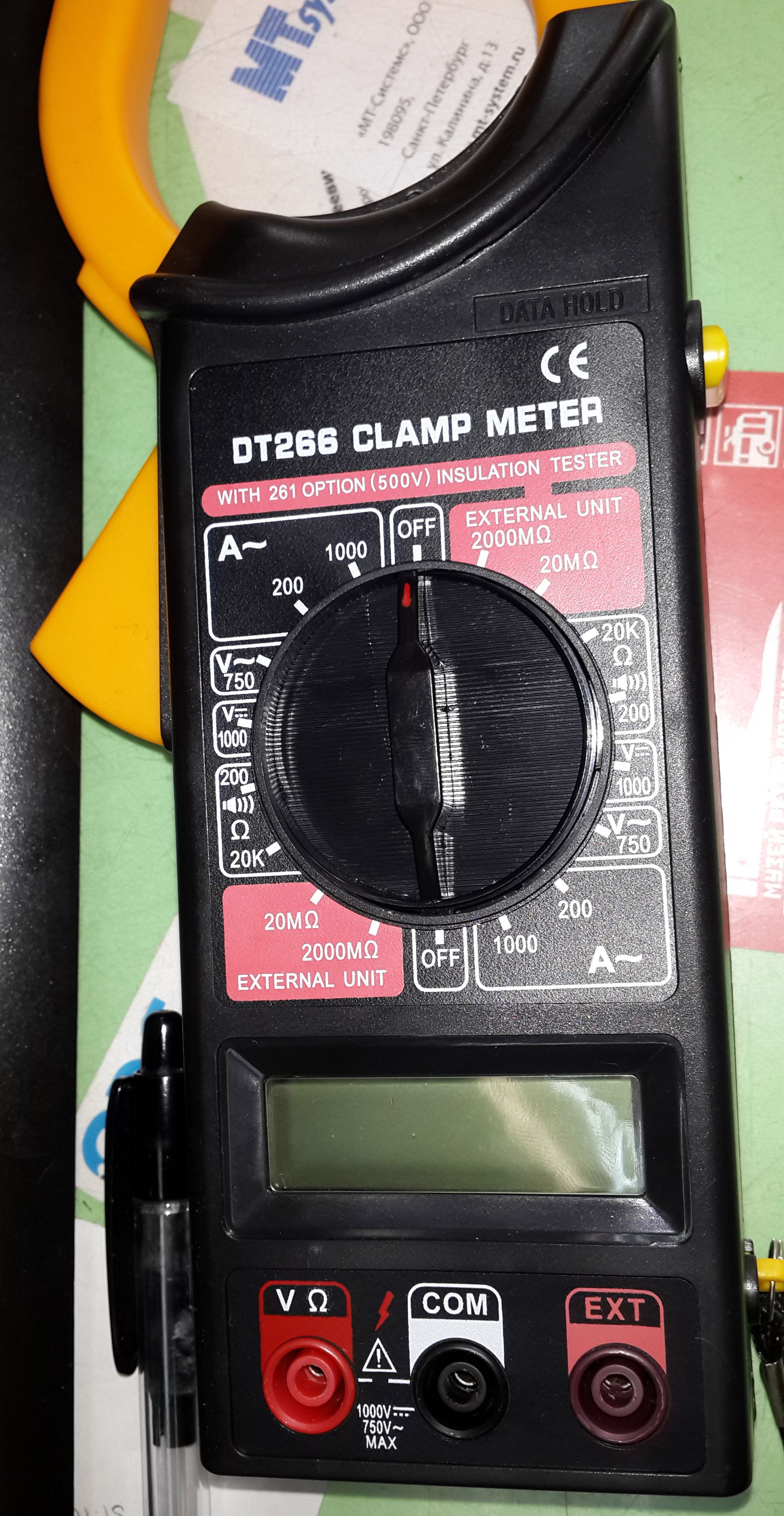Dt266 clamp meter схема
