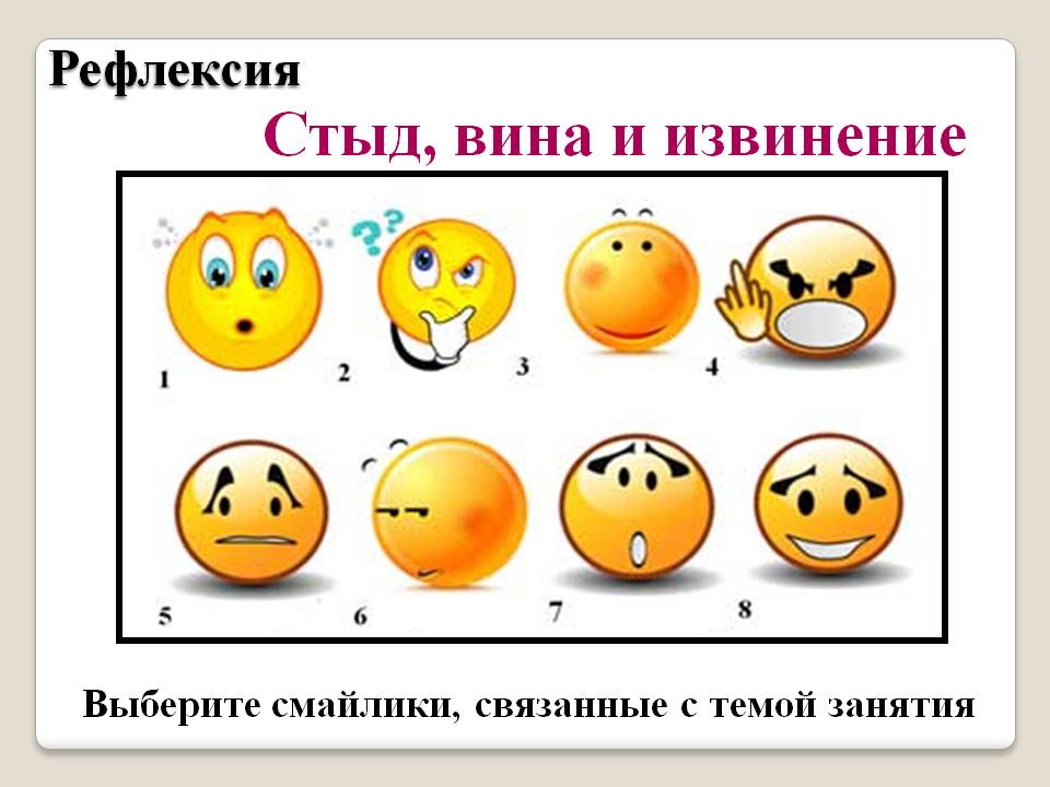 Стыд вина и извинение проект