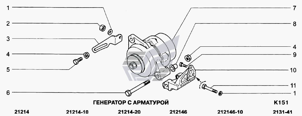 Нива 21214 схема генератора