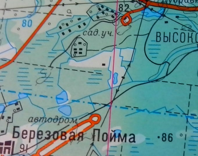 Березовая пойма карта