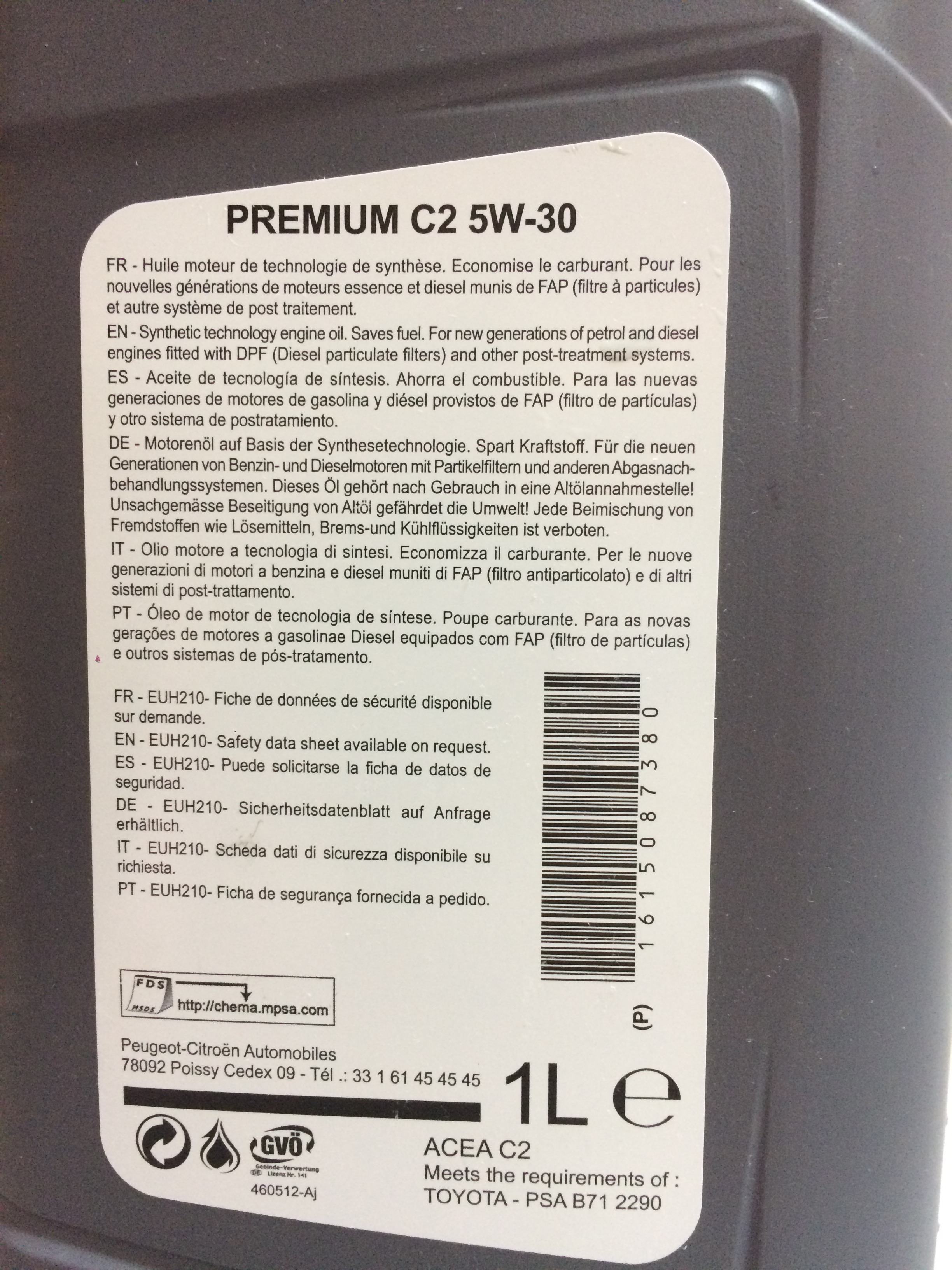 Масло Еврорепар 0w30 Купить В Спб