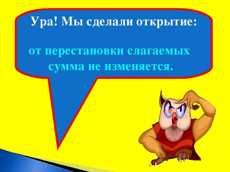 От перемены мест слагаемых меняются. Перестановка мест слагаемых. Перестановка слагаемых сумма не меняется. От перестановки. Правило перестановки слагаемых