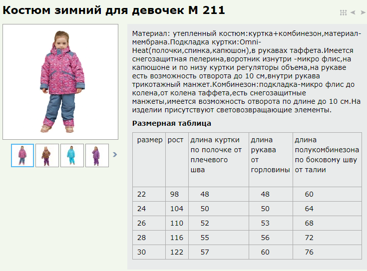 Premont комбинезон Размерная сетка. Размер зимних костюмов на ребенка. Размер куртки на рост 116. Размеры курток для девочек таблица.