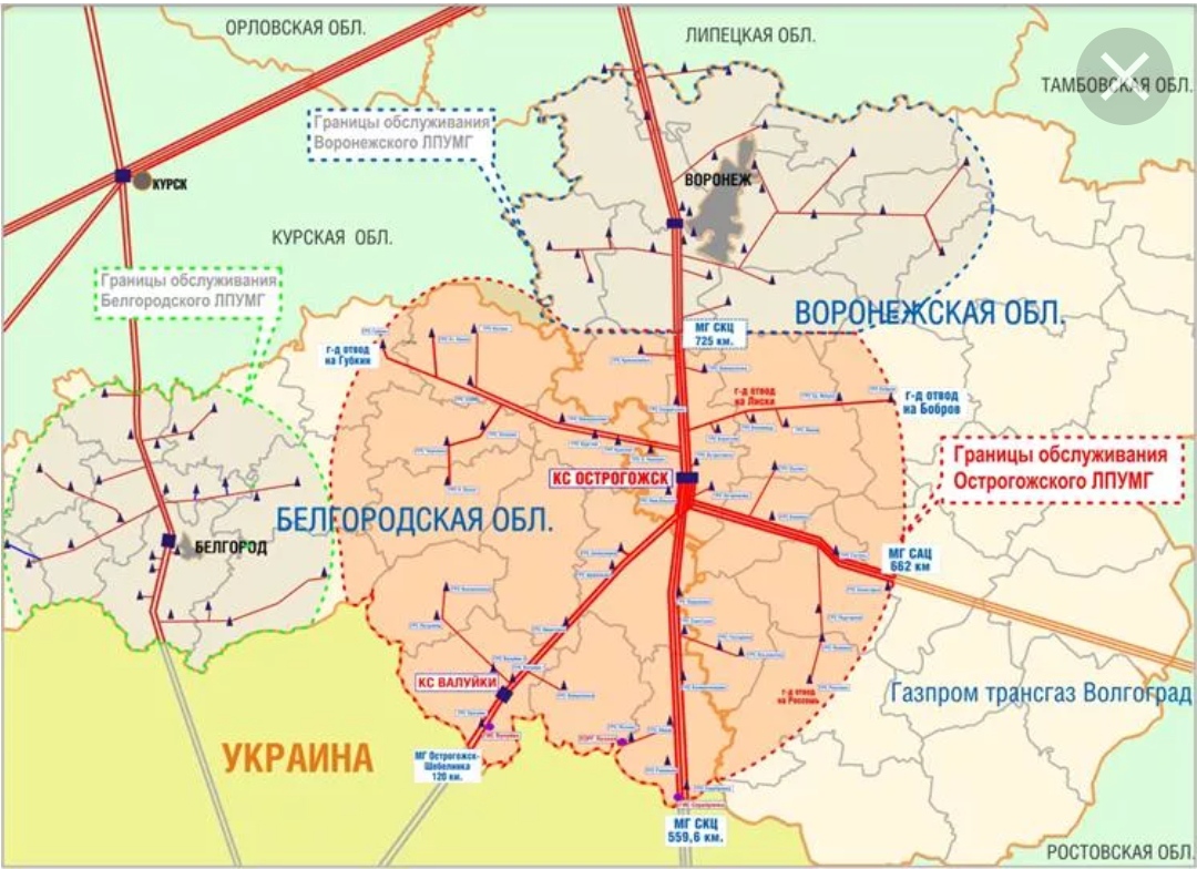 Схема трубопроводов москвы