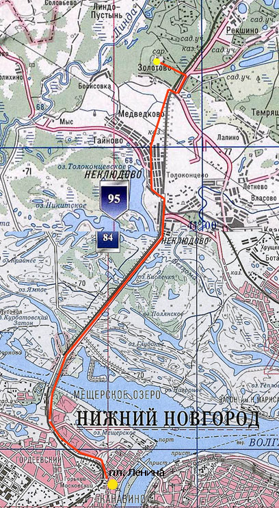 Рекшино карта нижегородская область