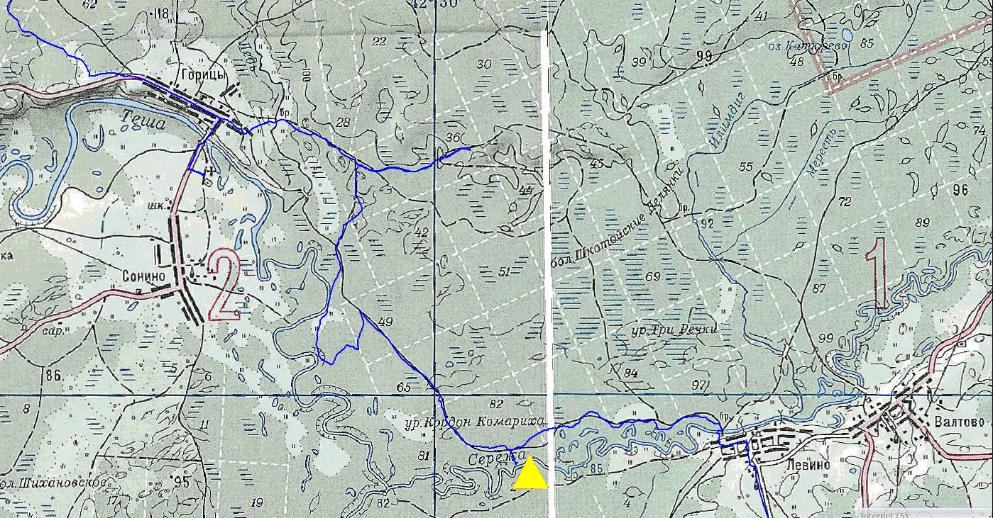 Карта реки пьяна нижегородская область