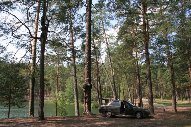 Палаточный лагерь на озере Еловое
