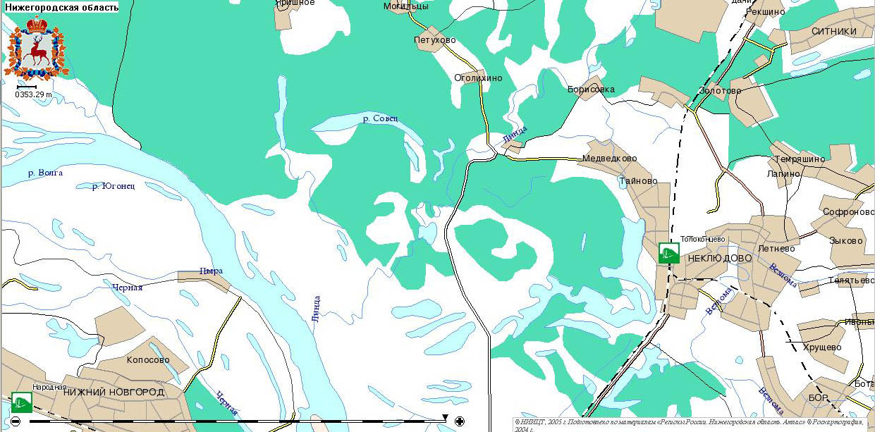 Урга нижегородская область карта