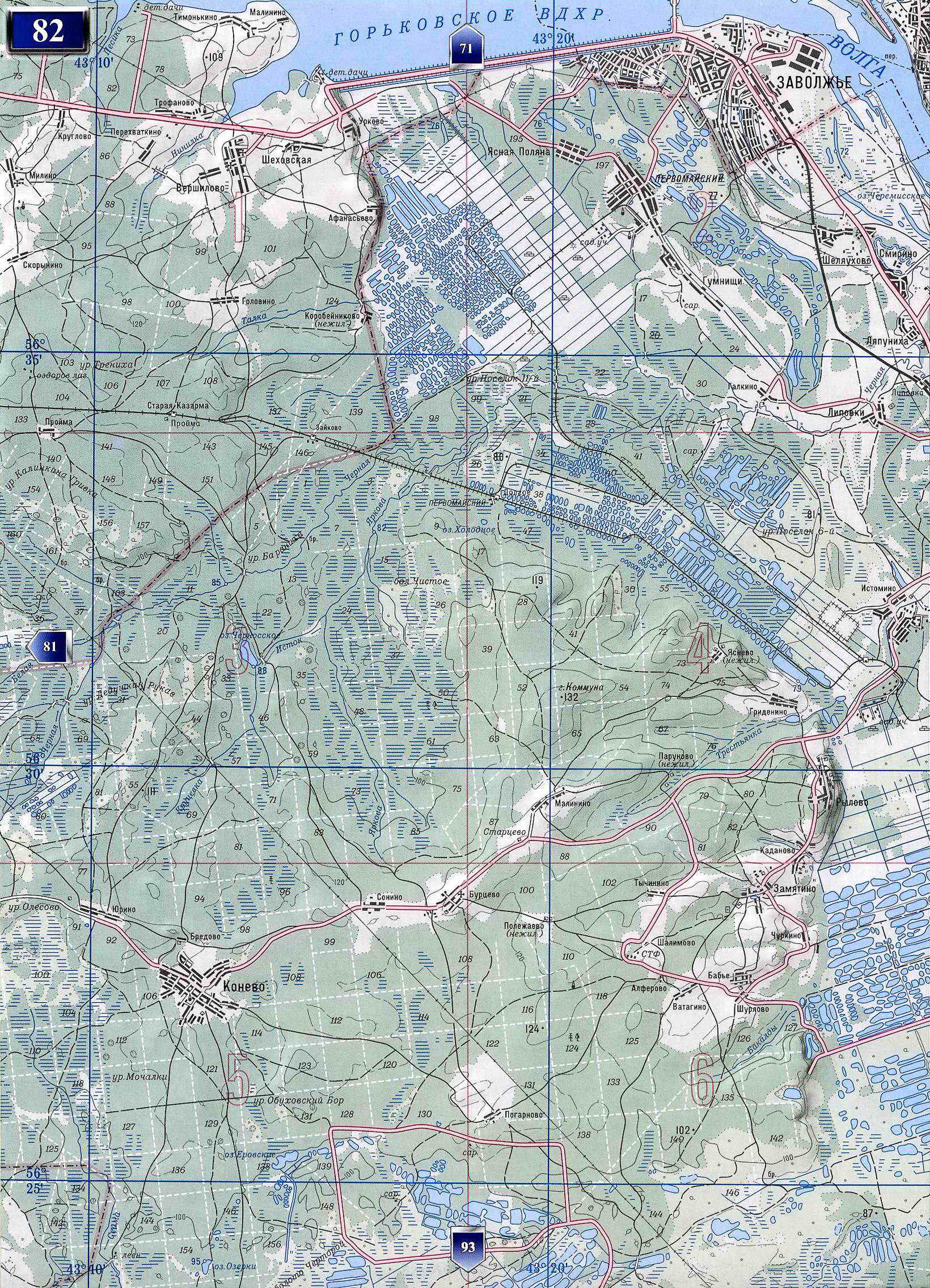 Карта фролищи нижегородская область