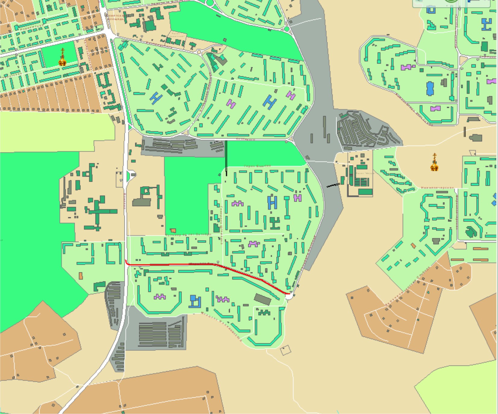 План улицы рокоссовского оренбург