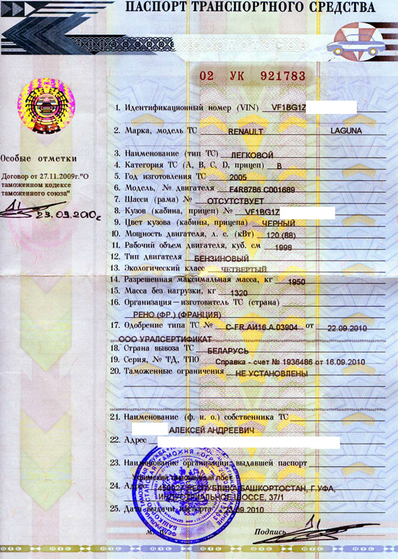 Птс нового образца