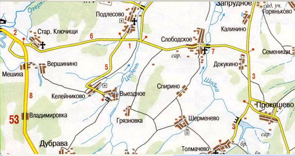 Кадастровая карта запрудное