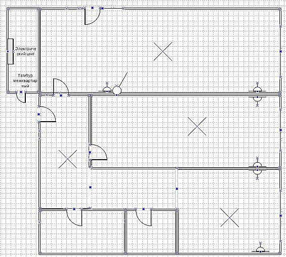 Схема электропроводки в квартире 3 комнатная панельный дом 9 этажей