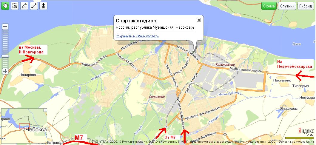 Карта чебоксар питомник