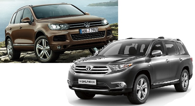 Toyota touareg. Сравнение Тойота хайлендер или Фольксваген Туарег.