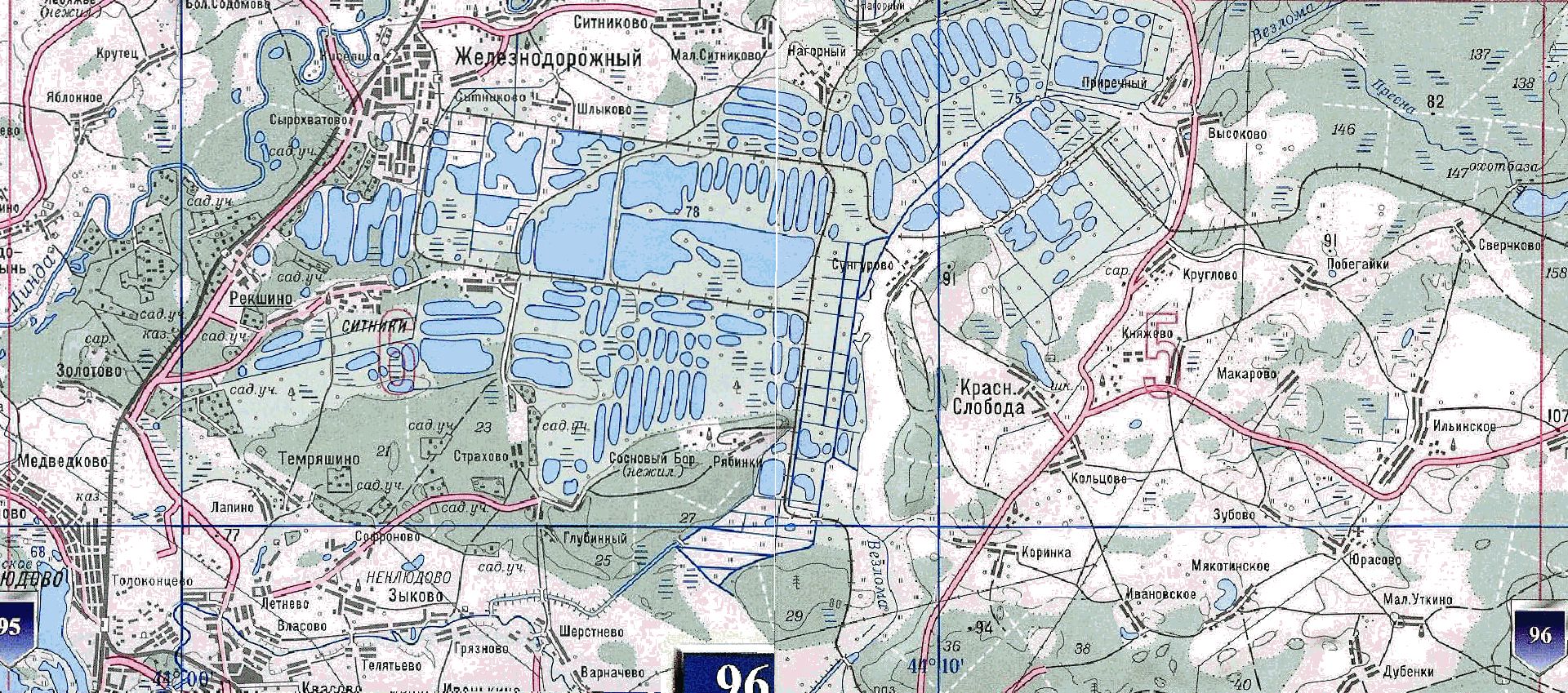 Карта борского района